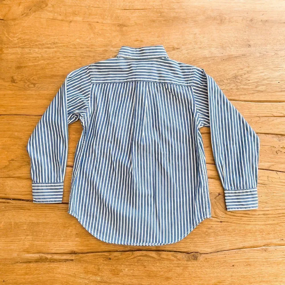 Ralph Lauren Boys Striped Button Down, Size 4